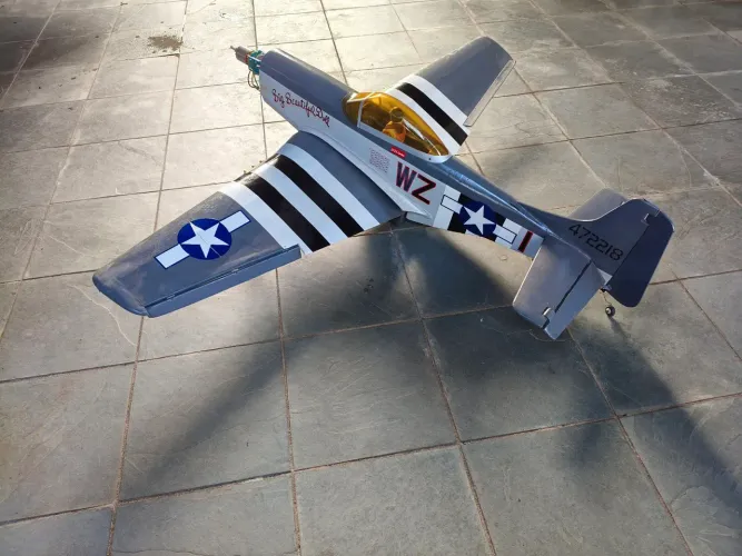 Aeromodelo P51 Balsa Salvat