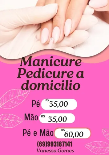 Manicure em domicílio 