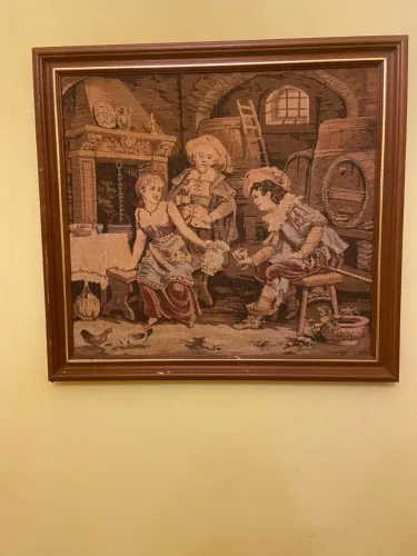 Quadro em Tapeçaria Gobelin 61 x 57