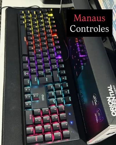 Teclado Mecânico Gamer Switch Azul Padrão Abnt 2 Dazz 