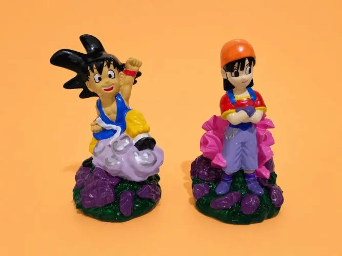 Goku e Pan Dragon Ball GT em Vinil
