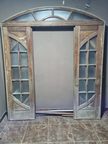 Porta de madeira de correr