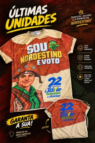 Camisas Bolsonaro 22 modelos variados