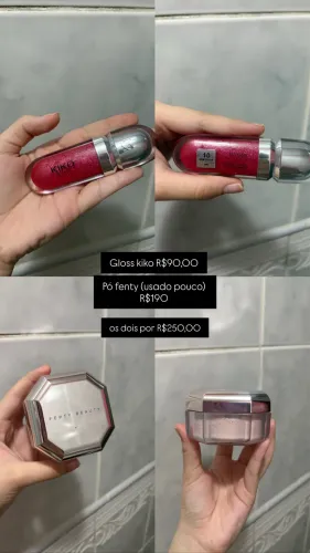 Duo Pó Fenty e Gloss kiko