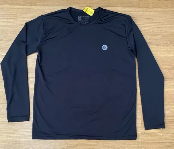 camisa térmica de manga comprida com proteção solar UV 50+
