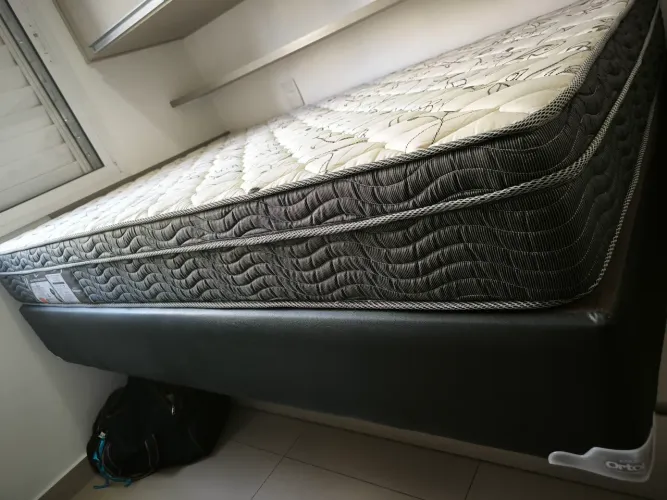 Cama Box Ortobom Viúva Skin Black