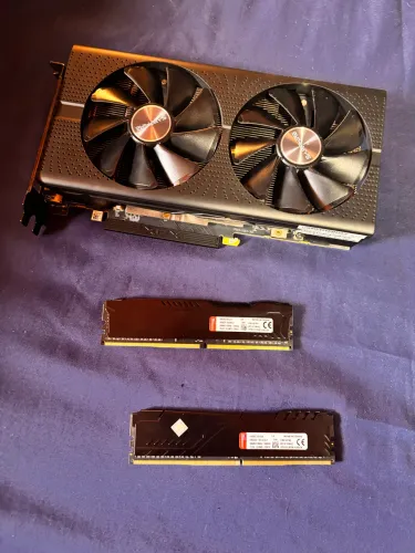 Placa de Vídeo RX580 + 16Gb Ram DDR4 2666GHz