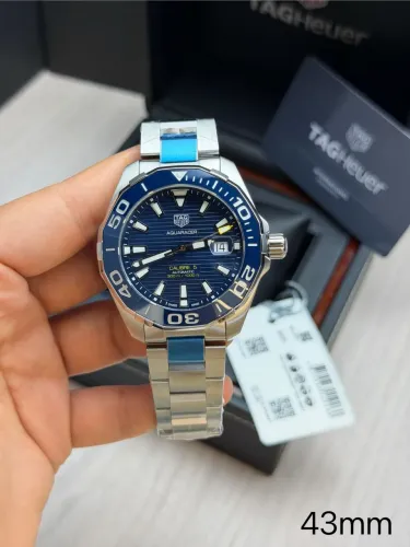 Relogio Tag H - Aquaracer - Linha Super ETA - 43mm - Automático - Safira + Estojo