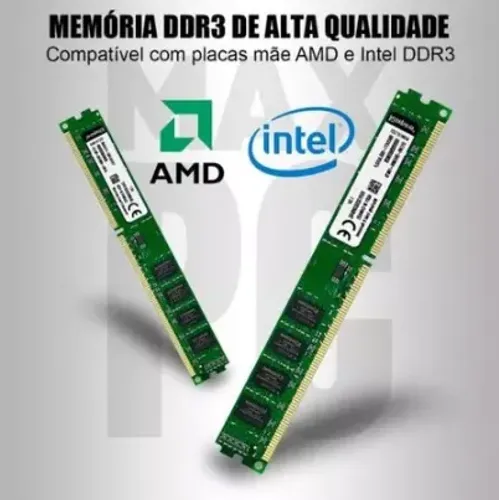 Memórias Kingston Ddr3 2x8 16gd 1600mhz Desktop 1,5v