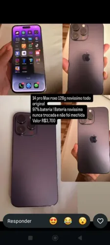 IPHONE 14 PRO MAX ROXO