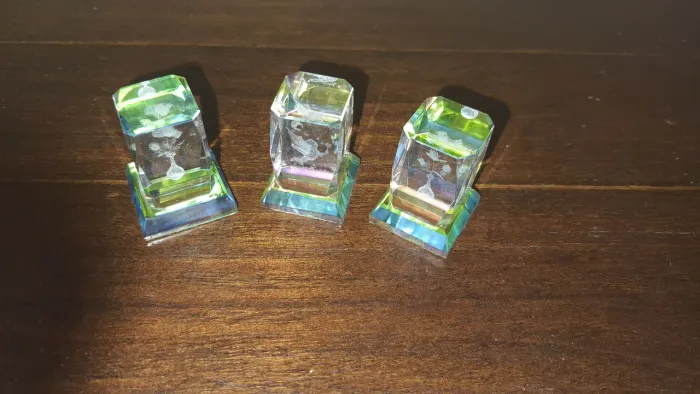 Bloco em cristal com impressão a laser