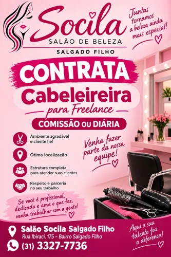 Contrata-se cabeleireira