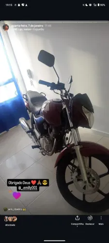 Completinha , partida elétrica , freio dianteiro adisco , aro liga leve