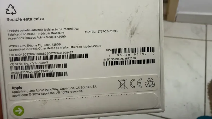 iPhone 15 lacrado 
