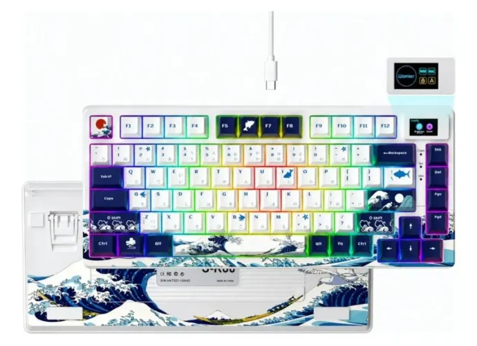 Teclado Sk80 a grande onda (Branco)