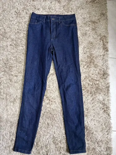 Calcha Jeans Skinny 38, lavagem escura