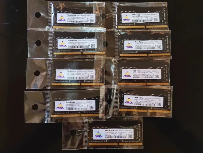 Memória DDR4 8gb 3200Mhz (9 Unidades)