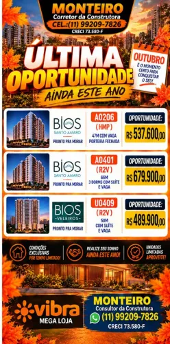 Apto.Mobiliado novo. Porteira Fechada