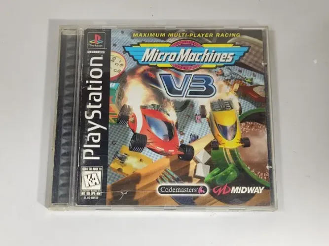 Jogo Micro Machines V3 Original Playstation 1 Ps1 Mdl (Usado)