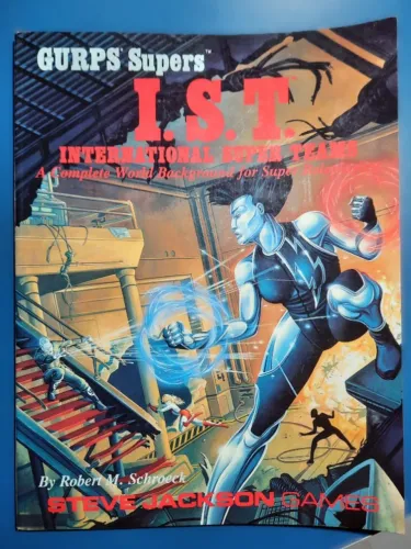 Livro RPG GURPS Supers I.S.T (edição em inglês, 1991)