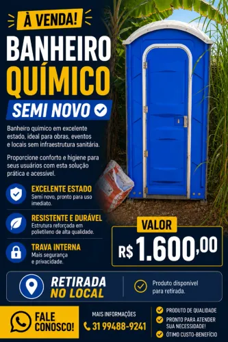 BANHEIRO QUIMICO SEMINOVO