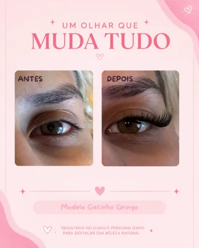 Extensão de cílios tufinho