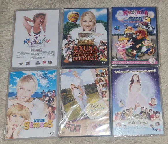 DVDs Xuxa Filmes (sem uso-lacrados)