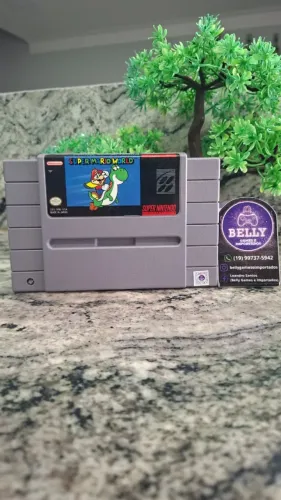SUPER MARIO WORLD ORIGINAL - FIRST PRINT - HIGIENIZADA, SALVANDO 