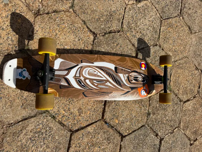 Longboard Landyachtz Fiberglass Stout Original + Hawgs + Gera