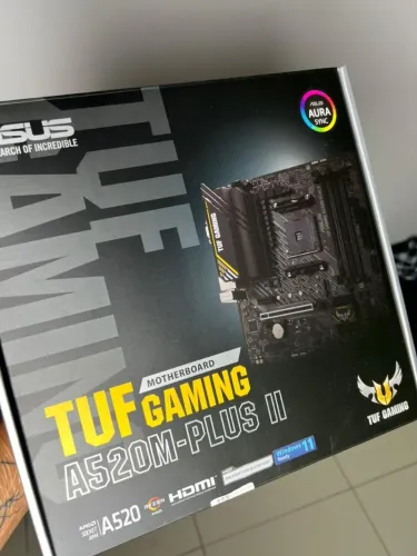 Placa-Mãe ASUS TUF GAMING A520M-PLUS II, AMD AM4, mATX, DDR4, Preto