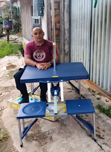 Mesa Articulada Para Paseio Com 4 Acentos Incorporadas 