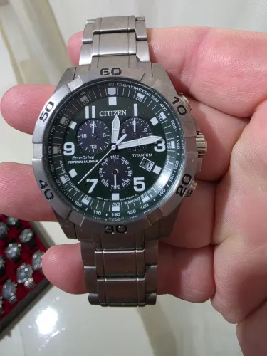 Citizen brycen calendário perpétuo super titânio