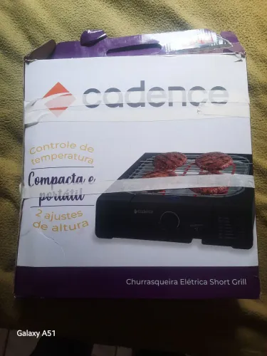 Churrasqueira elétrica cadence short gril 127v 