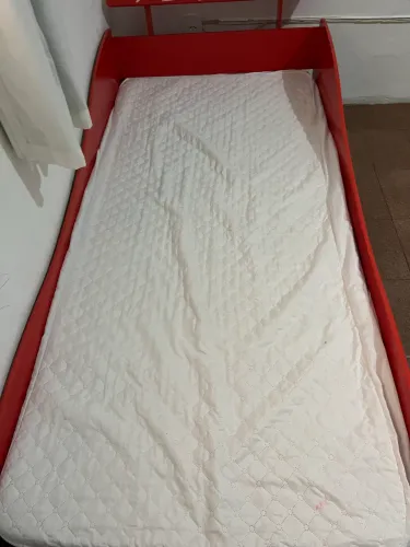 Cama infantil do relâmpago mcqueen com colchão