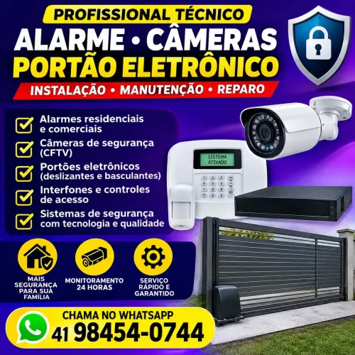Técnico Instalador - Alarmes, Câmeras e Portões Automáticos