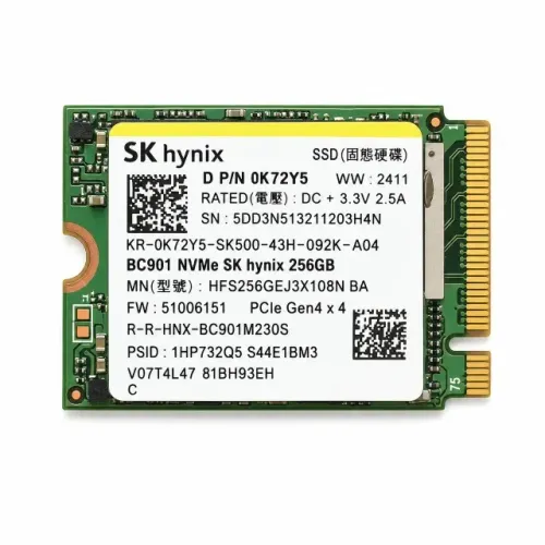 SSD M.2 NVMe SK hynix 256GB PCIe 4.0 - HFS256GEJ3X108N