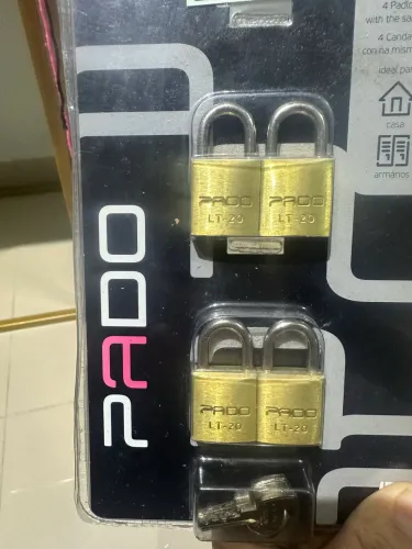 Conjunto de cadeado Pado com a mesma chave