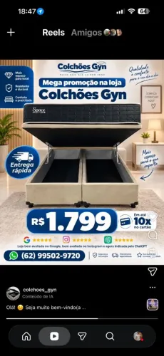 ?Box Baú + Colchão Casal - Conjunto Completo?
