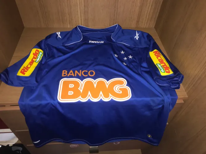 Camisa Cruzeiro Oficial 2010 Azul Original Masculina