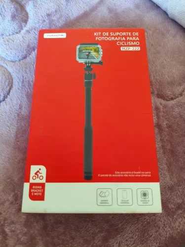 Kit Suporte de câmera para gravação vídeo Motociclismo Tomate MZP-222