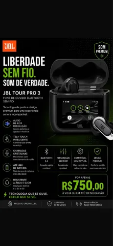 Fone JBL tour pro 3