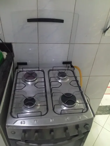 Fogão inox acionamento elétrico