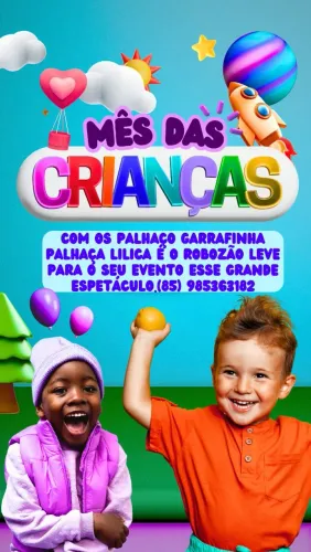 Turma do palhaço garrafinha.