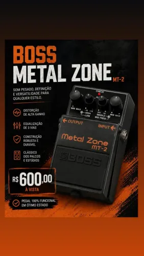 Vendo Pedal de Guitarra MetalZone [Não quero troca]
