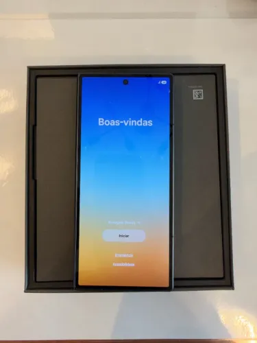 Galaxy Z Fold 7 512GB Preto - Na garantia até jan/2027, com NF