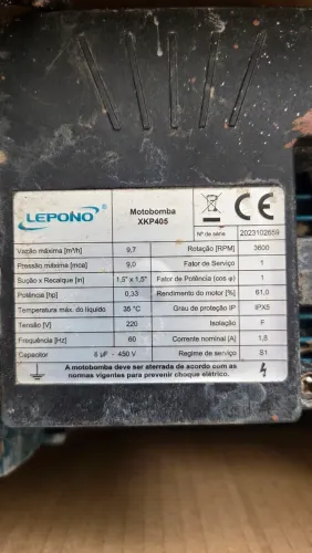 Motobomba XKP405 para piscina.