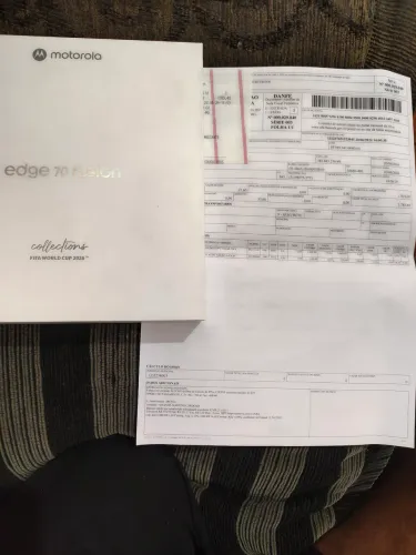 Edge 70 fusion novo caixa nota fiscal