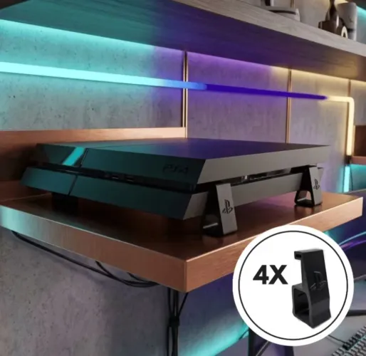 Suporte Ps4 Slim Fat Pro Horizontal 