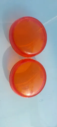 Par De Lentes De Seta Pisca Âmbar Laranja Original Harley-Davidson (Encaixe Bullet)