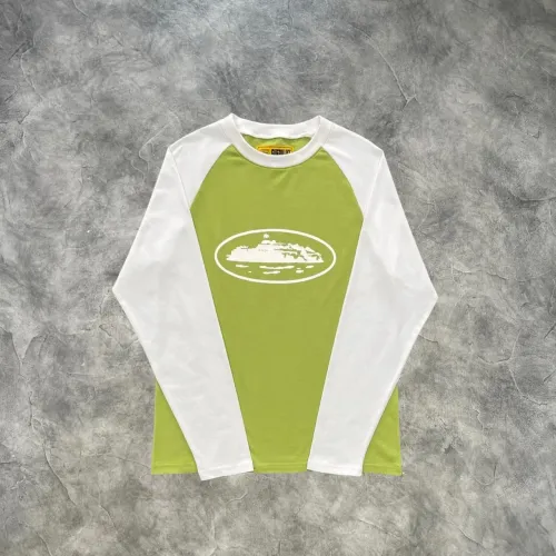 camiseta Corteiz Raglan Long Sleeve Tee Sage Green camisa manga longa crtz peita verde 